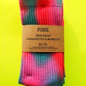 Victoria's Secret PINK Crew Socks - 2 pairs Gift Set